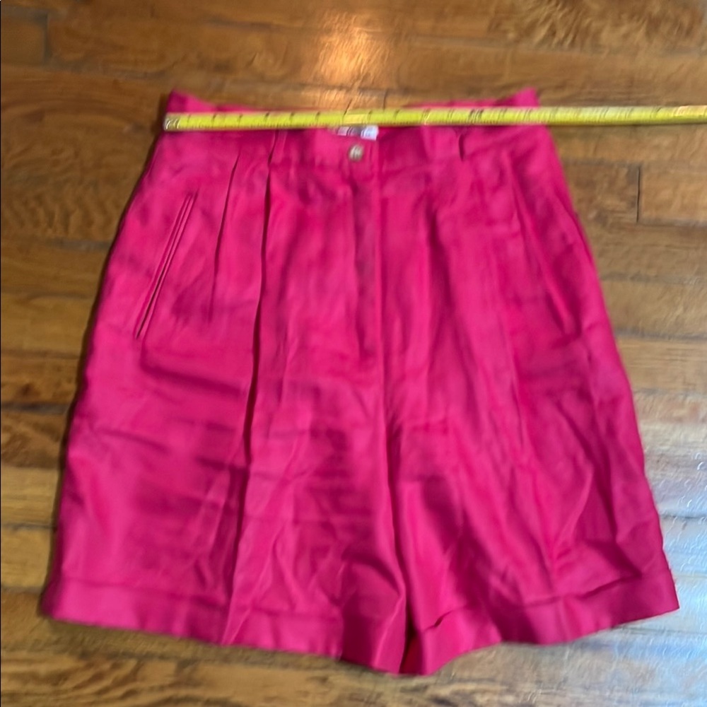 Talbots Women's Linen Hot Pink Shorts